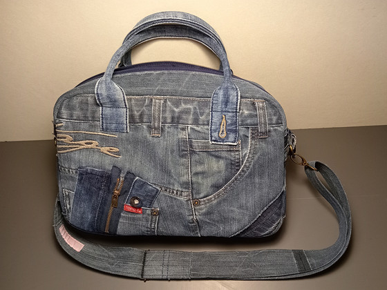 Jeanstasche "Denim Mix" – 100% Handarbeit!
