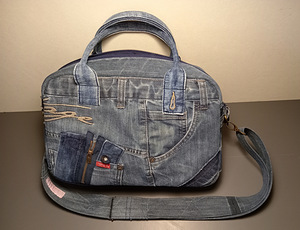 Джинсовая сумка «Denim Mix» — 100% ручная работа! (1 фото из 10)