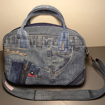 Джинсовая сумка «Denim Mix» — 100% ручная работа!