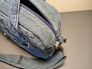 Джинсовая сумка «Denim Mix» — 100% ручная работа! (2 фото из 10)
