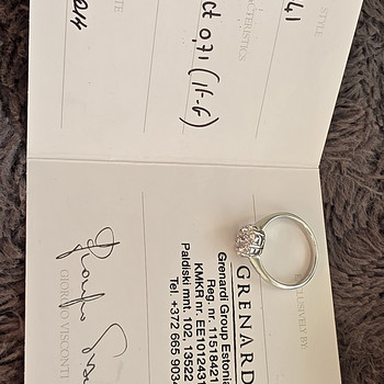 Eksklusiivne teemantsõrmus Giorgio Visconti (0,71 ct / 18K