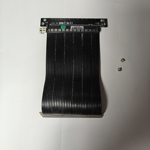 PCIe 4.0 x16 pikenduskaabel (riser) ADT-LINK 180 mm — must (3 foto / 4)