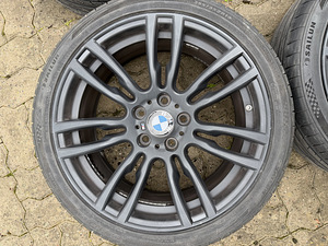19" оригинальные диски BMW style 403M 5x120 + летние шины (2 фото из 8)