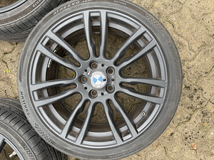 19" оригинальные диски BMW style 403M 5x120 + летние шины (4 фото из 8)