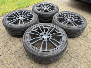 19" оригинальные диски BMW style 403M 5x120 + летние шины (7 фото из 8)