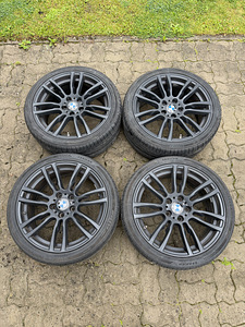 19" оригинальные диски BMW style 403M 5x120 + летние шины (8 фото из 8)