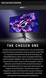 ASUS ROG Swift OLED PG32UCDM 32" + кронштейн для монитора ROG Ergo (AAS (3 фото из 9)