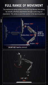 ASUS ROG Swift OLED PG32UCDM 32" + кронштейн для монитора ROG Ergo (AAS (5 фото из 9)