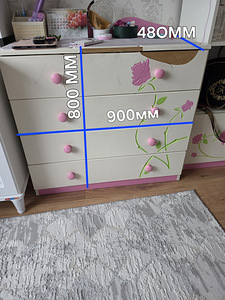Детский шкаф +комод (2 фото из 2)