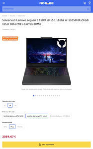 Lenovo Legion 5 RTX5060 Oled 165hz i7-13650HX 24GB 1Tb SSD (4 foto / 4)