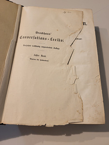 Antiikne Brockhausi entsüklopeedia 8. köide (4 foto / 6)
