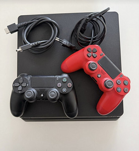 Sony Palystation 4 Slim 500GB + 2 originaalpulti (1 foto / 5)