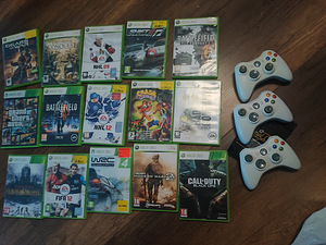 Xbox 360 Console, 4 pulti + 15 mängu (5 foto / 6)