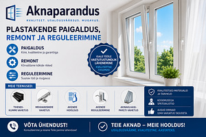 PVC-akende paigaldus, remont ja reguleerimine. (2 foto / 2)