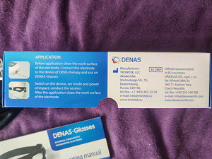 DENAS Glasses elektrostimulatsiooni prillid – komplektne (1 фото из 2)