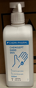 CHEMIPHARM CHEMISEPT HAND DES гель-антисептик для рук 500 ML с помпой (1 фото из 1)