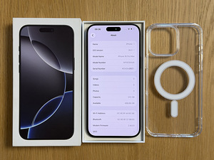 Apple iPhone 16 Pro Max Ti Black 512GB как новый! Аккумулято (7 фото из 8)
