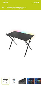 Продам стол для компьютера Genesis Holm 200 RGB (8 фото из 8)
