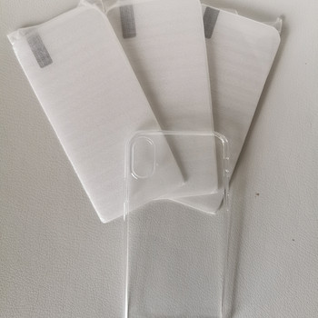 Новый силиконовый чехол для iPhone XS + 3 защитных стекла