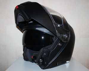 Шлем HJC RPHA 90 чёрный матовый, 2XL, 62-63 см + интерком (1 фото из 8)