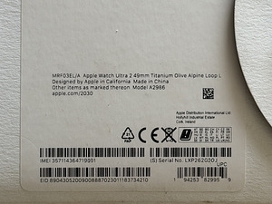 Apple Watch Ultra 2 49mm Natural Titanium как новый Аккумулятор 100% (7 фото из 7)