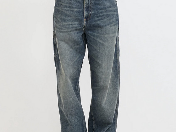 Carhartt Brandon Single Knee Pant Blue Worn Naiste teksad S