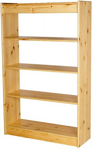Raamatukapp 80x30x170 cm looduslik männipuit (1 foto / 1)