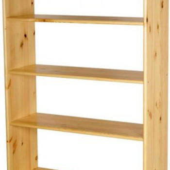 Raamatukapp 80x30x170 cm looduslik männipuit
