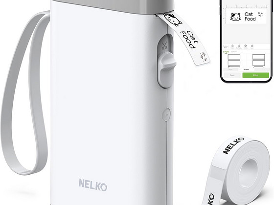 Nelko Thermal Small Label Portable Printer, Bluetooth P21