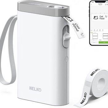 Nelko Thermal Small Label Portable Printer, Bluetooth P21