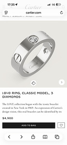 Cartier Love with 3 diamonds white gold (6 foto / 6)