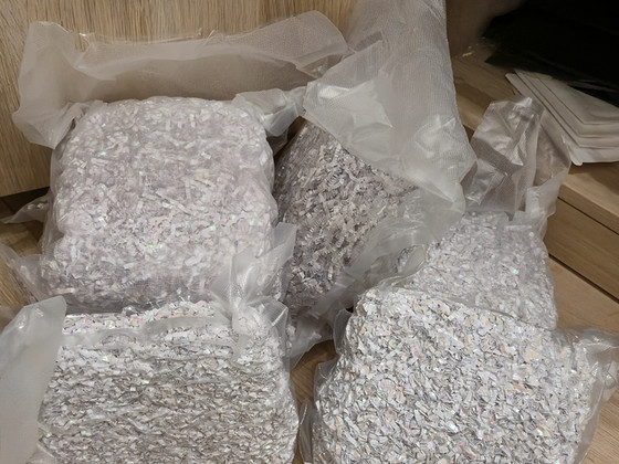 Белая голографическая упаковочная бумага