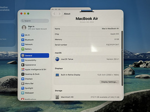 Apple Macbook Air 13 M3 8/256GB Midnight SWE как новый! (6 фото из 7)