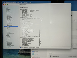 Apple Macbook Air 13 M3 8/256GB Midnight SWE как новый! (7 фото из 7)
