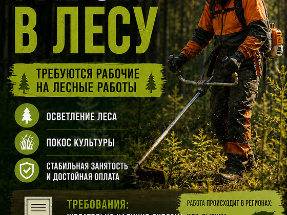 Работа в лесу