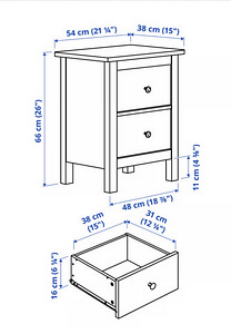 Ikea Hemnes öökapid (2tk) (4 foto / 4)