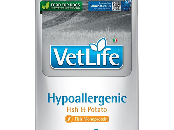 FARMINA Vet Life Гипоаллергенный Рыба и Картофель для собак 12kg