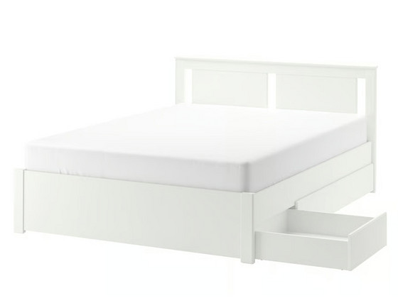 Каркас кровати Ikea Songesand с 2 ящиками для хранения, НОВЫЙ в упаковке