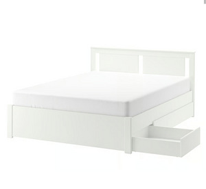 Каркас кровати Ikea Songesand с 2 ящиками для хранения, НОВЫЙ в упаковке (1 фото из 1)