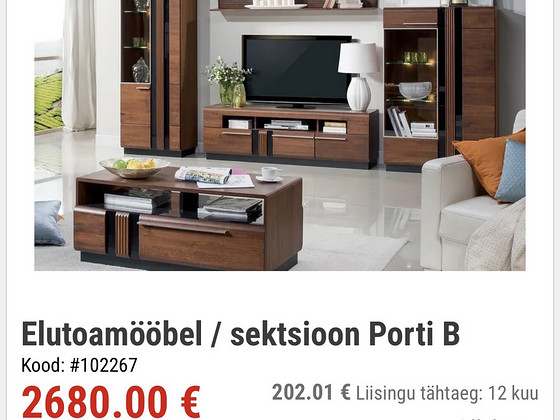 Müüa mööblikomplekt Porti