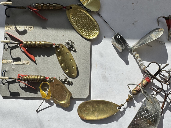 Suur komplekt vanu retro/vintage kalastuslante