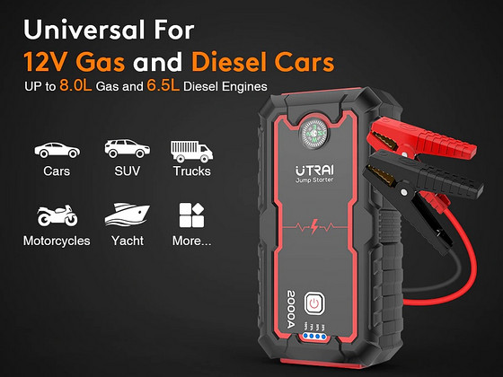 UTRAI ONE uus 2000A jumpstarter käivitusaku