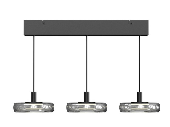 Disain-rippvalgusti Maytoni Float Black 680mm (LED)