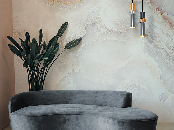 Rippvalgusti Maytoni Palette Grey & Gold 95mm (GU10)