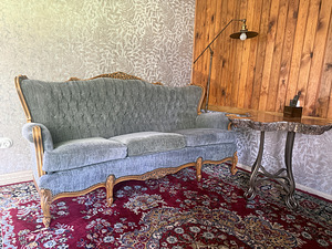 Retro diivan ja 2 tugitooli (6 foto / 7)