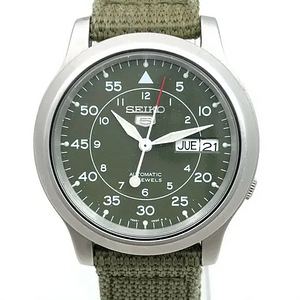 Часы Seiko 5 7S26-02J0 зеленый циферблат Автоматические (1 фото из 3)