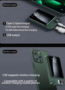 MagSafe 10000mAh Magnetic PowerBank 22.5W Fast Charge 2 in1 (7 foto / 10)
