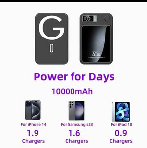 MagSafe 10000mAh Magnetic PowerBank 22.5W Fast Charge 2 in1 (9 foto / 10)