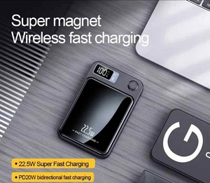 MagSafe 10000mAh Magnetic PowerBank 22.5W Fast Charge 2 in1 (10 foto / 10)