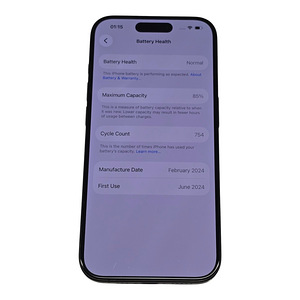 Смартфон Apple iPhone 15 Pro 128GB Аку 85% + Коробка + USB (3 фото из 6)